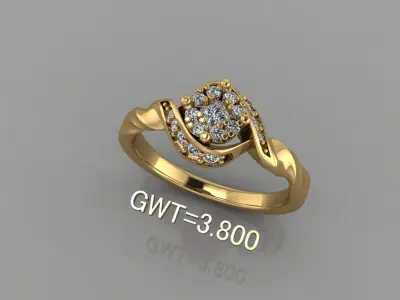 FASION RING 3D model buy