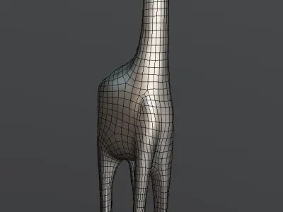 Crafted Giraffe Low-poly 3D model