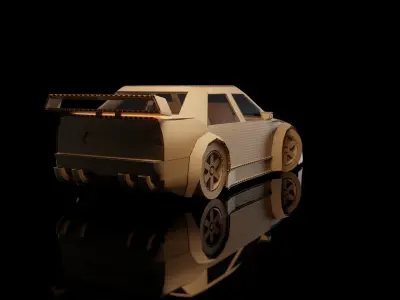 ALFA ROMEO 155 V6 TI cardboard car 3D model