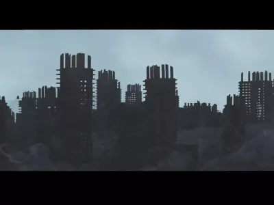 Ruined buildings pack - Free download Free low-poly 3D model