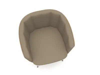 The modern office chair Low-poly 3D model