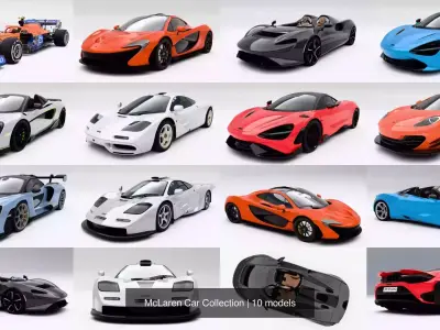 McLaren Car Collection 3D Model Pack