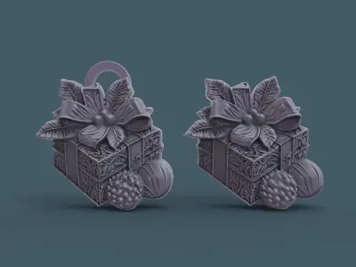 christmas gift decor  3D print model