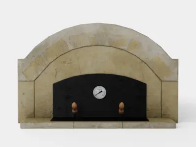 Trysil wood-fired oven Low-poly 3D model