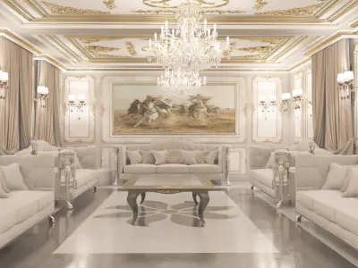 Classic Villa Reception 3D model