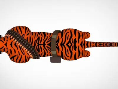 TF2 Heavy Tiger Low-poly 3D model
