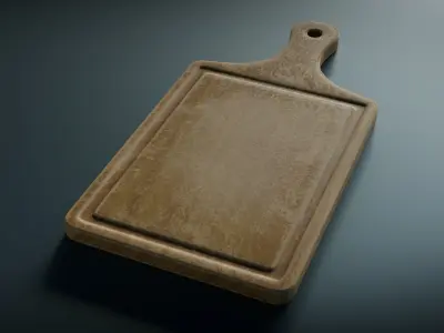 Cutting Board Low-poly 3D model