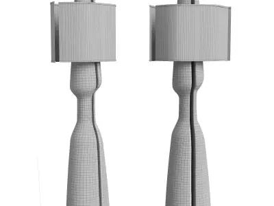 Charles Tassin Soff Floor Lamp 3D model