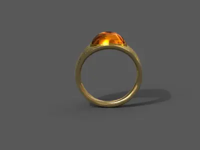 High-Quality 3D Ring Model Low-poly 3D model