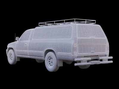 Great Wall Deer Hearse Car 3D model