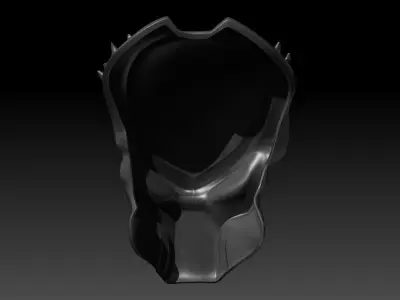 The Wolf Predator Not Wearable Mask Fanmade Printable 3D Model 3D print model