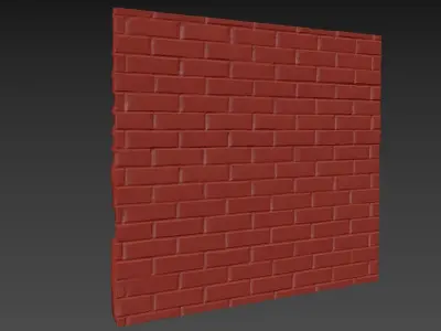 Brick Wall Scan 3D model