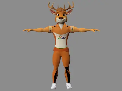Khelo India deer  3D print model