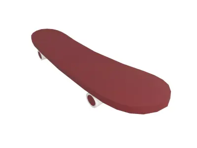 Skateboard v1 003 Low-poly 3D model
