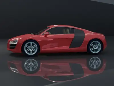 AUDI R8 3D MODEL Low-poly 3D model