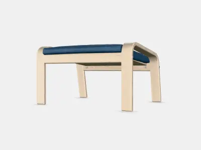 POANG Footstool 27 Low-poly 3D model