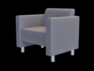 Granada Sofa 02 Low-poly 3D model
