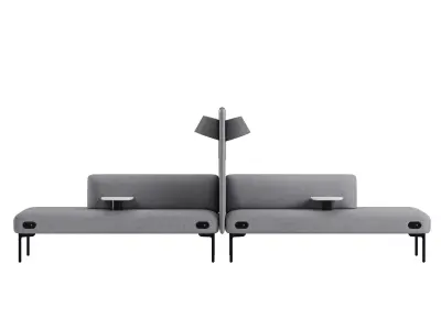 Haworth Cabana Lounge Island S9GK-2-PH 3D model