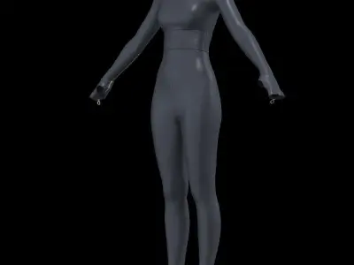 Women sportswear package 6 3D model