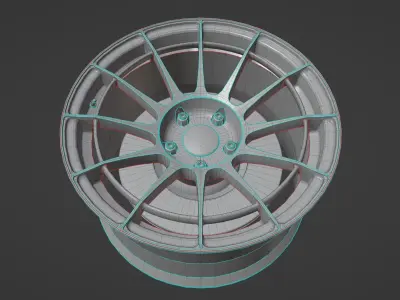 NT03RR - Wheels - Game Ready Low-poly 3D model
