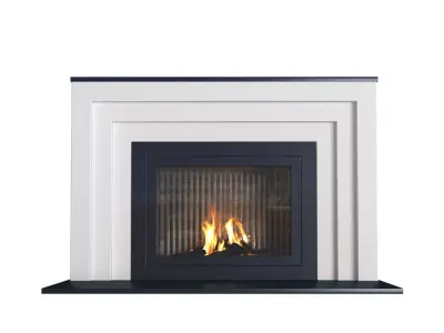 Beautiful Fireplace modern ArtDeco 3D model