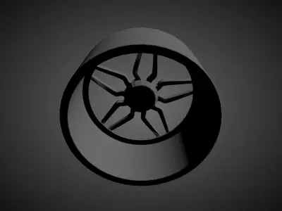 VOSSEN HC-2 scalable and printable rims 3D print model