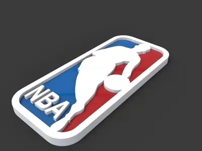 NBA logo Free 3D print model