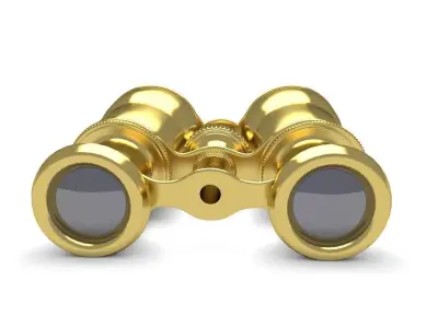 Opera Gold Glasses 3D model