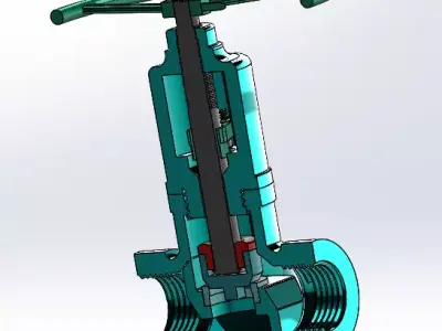 Stop valve  2 3D print model