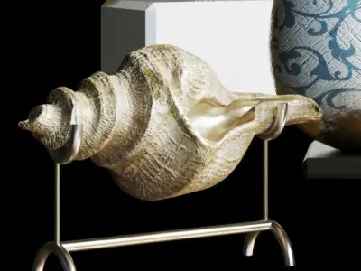 Porcelain set The Dragon 3D model