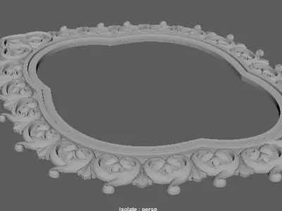 mirror ornate frame 3D model