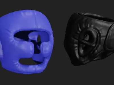 Boxing Headgear Low-poly 3D model