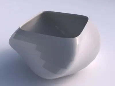 Bowl helix with small horizontal sections 3D print model