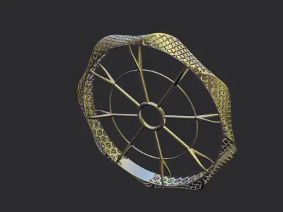 Fusion bangle code 703 in 4 sizes 3D print model