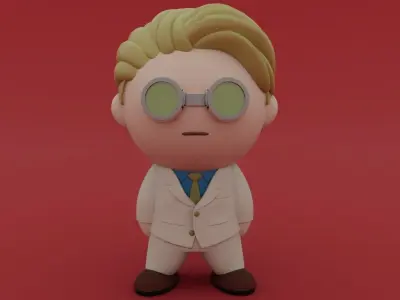 Cute Little Jujutsu Kaisen Characters 3D Model Collection