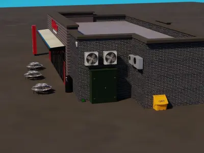 Tim Hortons Cafe and Bake Shop - UK Free low-poly 3D model