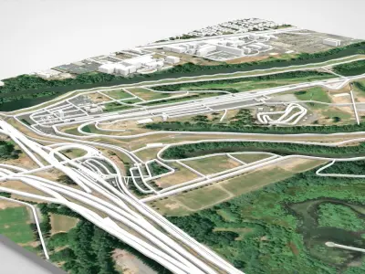 Portland International Speedway Portland Oregon United States 3D model