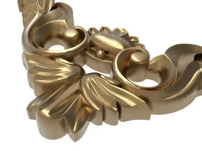 decorative pattern ready for 3D printing 3D model 11