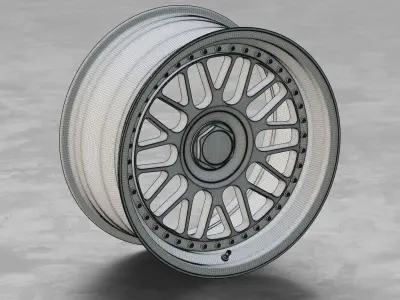 Rotiform LVS Wheel 3D Model 3D model