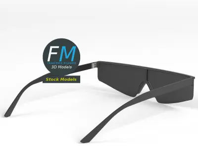 Sunglasses biker 3D model