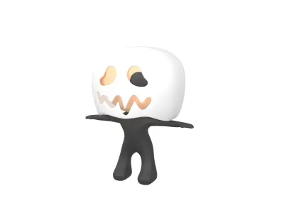 Rato Character 002 Ghost Rato v2 Low-poly 3D model