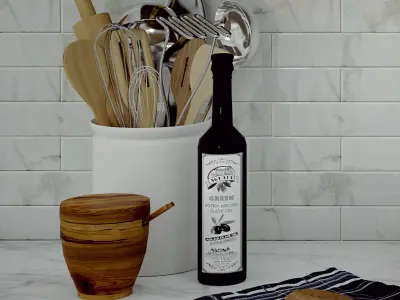 Decorative set for kitchen 3D model