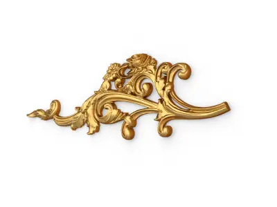 Classic decor ornament carved 27 3D model