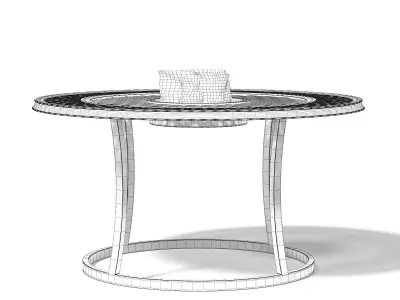 Barbecue Table 3D Model 3D model