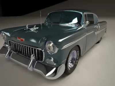 Classic Custom 50s Car 3D model