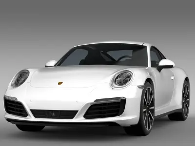 Porsche 911 Carrera 4S Coupe 991 2016 3D model