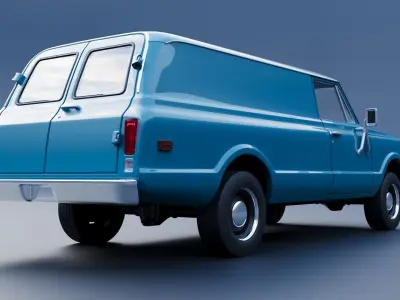 Chevrolet Panel Truck 1970 3D print model