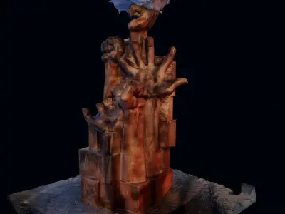 3d Statue made with photoscan 3D model