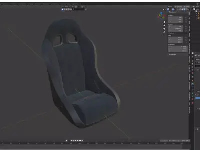 Sport seat 3D model