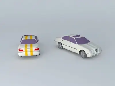 modified Jaguar s-type Free 3D model